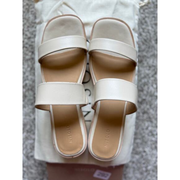 Nisolo Ellie All-Day Clog Leather Sandals Size 11 NEW - Bone color - Picture 3 of 11